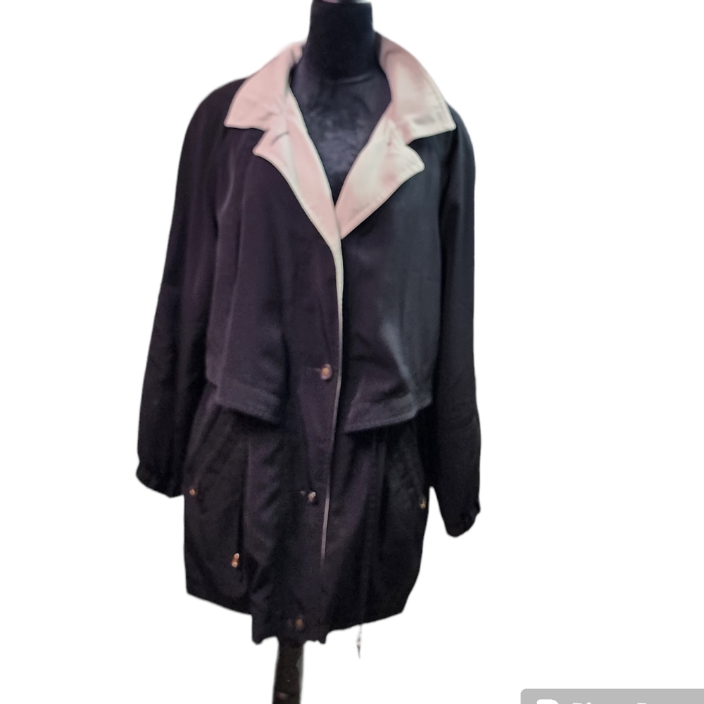 Vintage Braefair black and white spring/fall coat